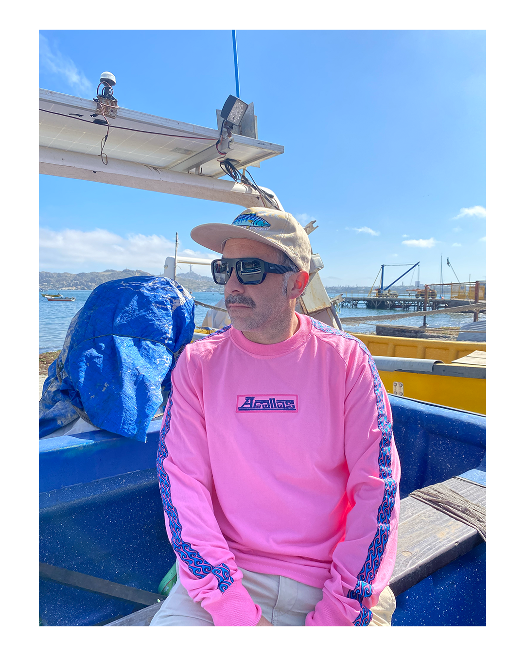 Polera Diagallas Manga Larga